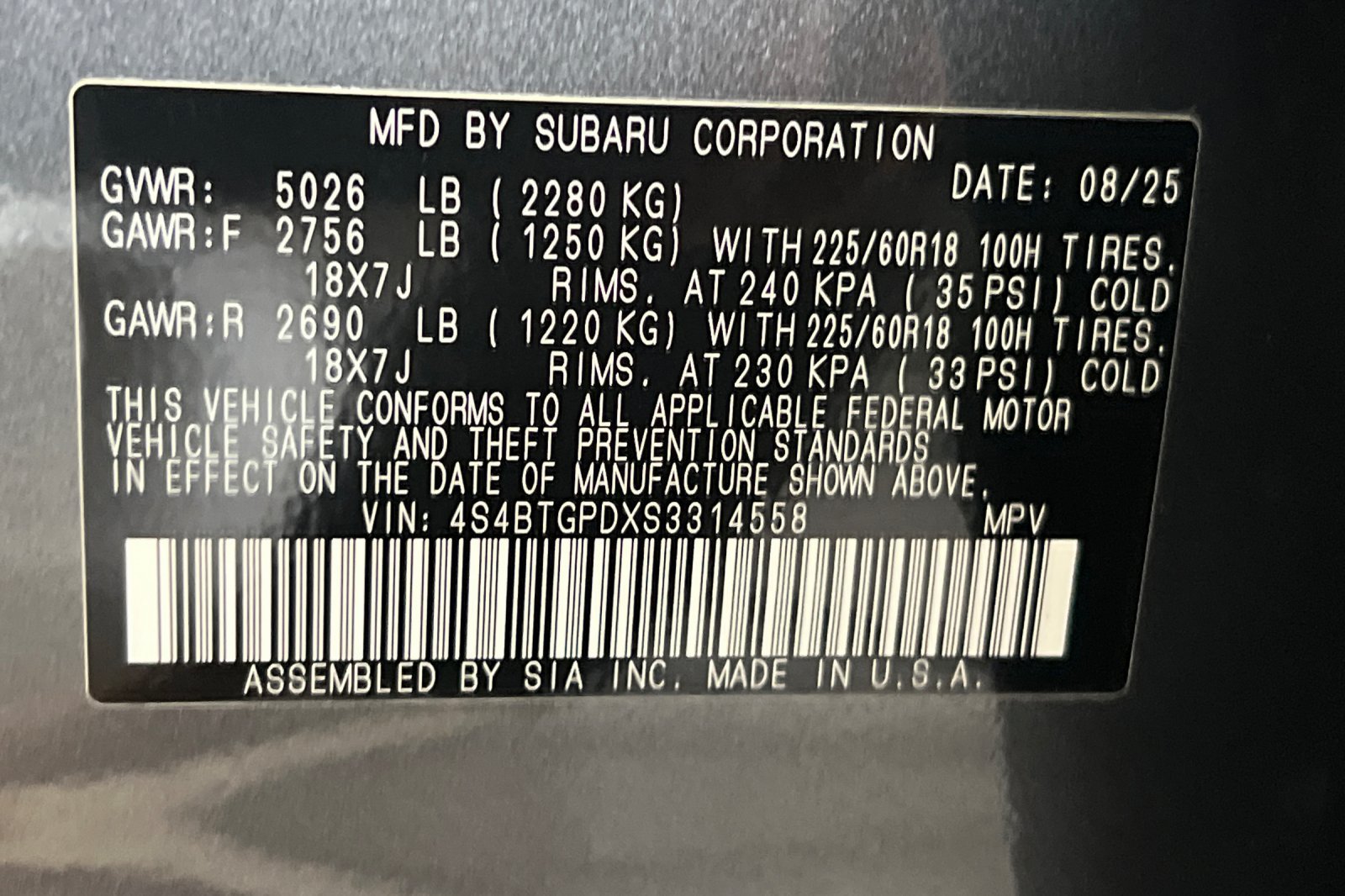 Used 2025 Subaru Outback Touring XT AWD/4WD image 28