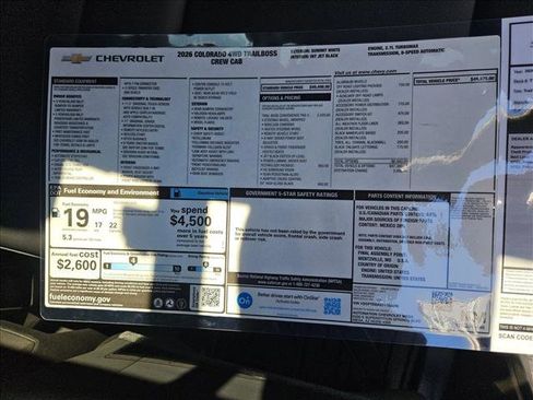 New 2026 Chevrolet Colorado Trail Boss image 18