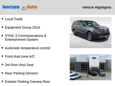 Used 2019 Ford Expedition Max XLT w/ Equipment Group 201A AWD/4WD image 2