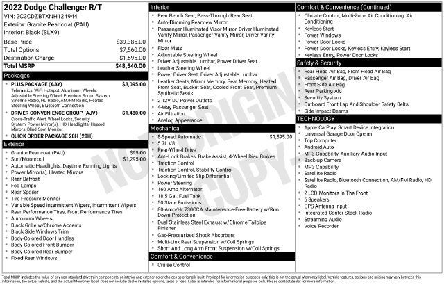 Used 2022 Dodge Challenger R/T w/ Plus Package RWD image 15