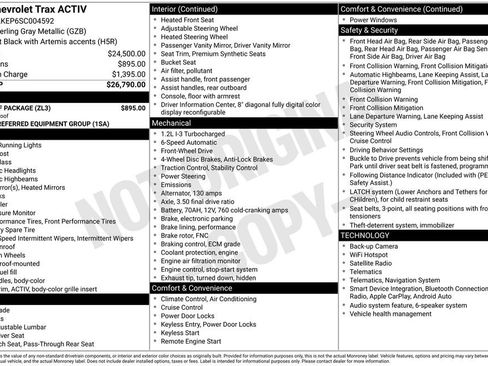Used 2025 Chevrolet Trax ACTIV w/ Sunroof Package FWD image 34