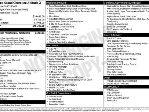 Certified 2025 Jeep Grand Cherokee Altitude AWD/4WD image 45