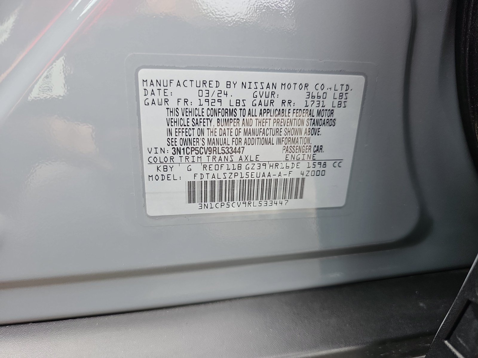 Used 2024 Nissan Kicks SV FWD image 30