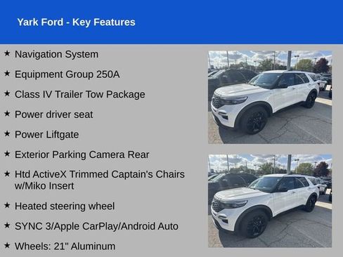 Used 2023 Ford Explorer ST-Line w/ Class IV Trailer Tow Package AWD/4WD image 2