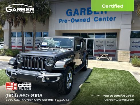 Used 2021 Jeep Wrangler Unlimited Sahara AWD/4WD image 1