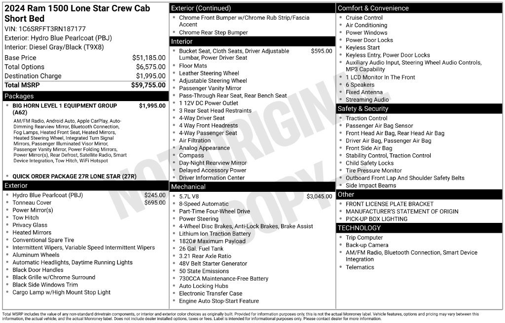Used 2024 RAM 1500 Lone Star AWD/4WD image 44