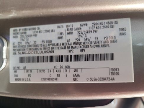 Used 2020 Lincoln Corsair Reserve w/ Equipment Group 201A image 33