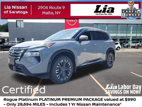 Certified 2024 Nissan Rogue Platinum w/ Platinum Premium Package AWD/4WD image 1