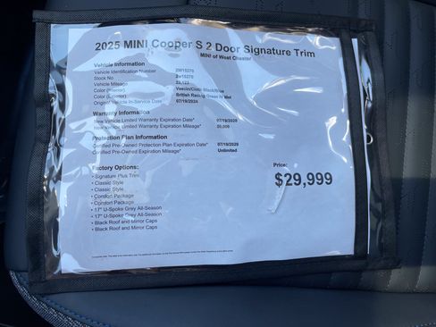 Used 2025 MINI Cooper S FWD image 17
