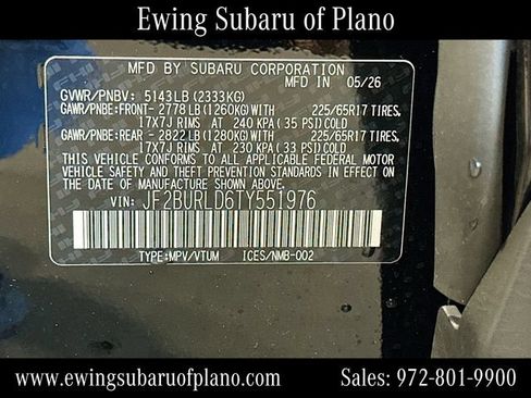 Used 2026 Subaru Outback Wilderness w/ Wilderness Package AWD/4WD image 34