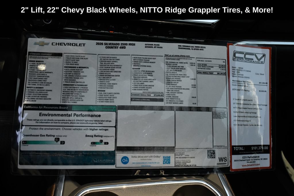 New 2026 Chevrolet Silverado 2500 High Country w/ Midnight Edition AWD/4WD image 19