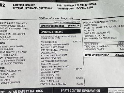 Used 2024 Chevrolet Silverado 1500 ZR2 w/ ZR2 Bison Edition image 20