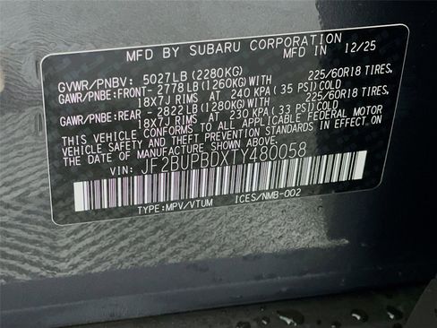 New 2026 Subaru Outback Premium image 23