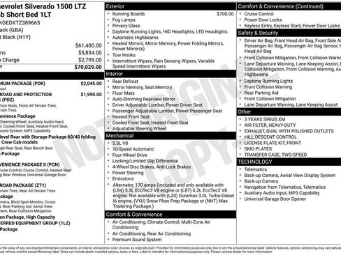 New 2026 Chevrolet Silverado 1500 LTZ w/ LTZ Premium Package AWD/4WD image 39