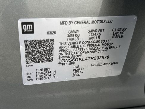 New 2026 Chevrolet Suburban High Country AWD/4WD image 29