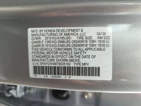 New 2026 Honda Pilot EX-L image 17