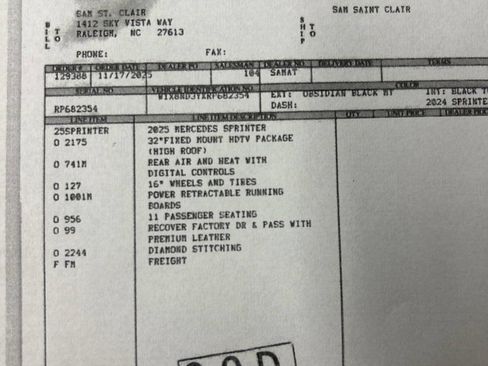 Used 2024 Mercedes-Benz Sprinter 3500 image 2