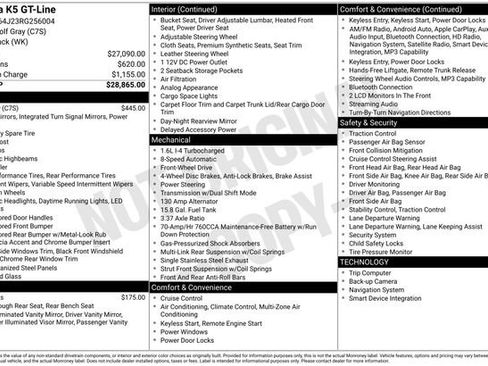 Certified 2024 Kia K5 GT-Line FWD image 29