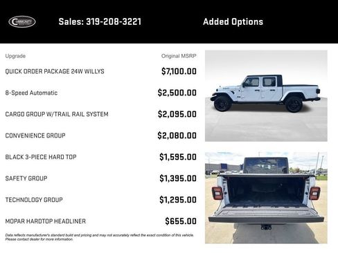 Used 2024 Jeep Gladiator Sport AWD/4WD image 2