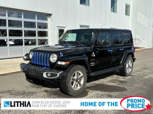 Used 2021 Jeep Wrangler Unlimited Sahara w/ Uconnect 4C Nav & Sound Group image 1