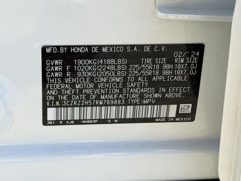 Certified 2024 Honda HR-V Sport image 28