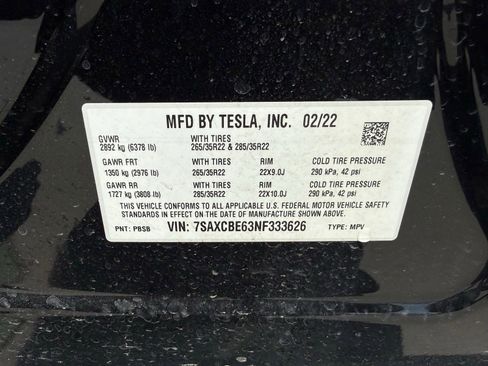 Used 2022 Tesla Model X Plaid AWD/4WD image 10