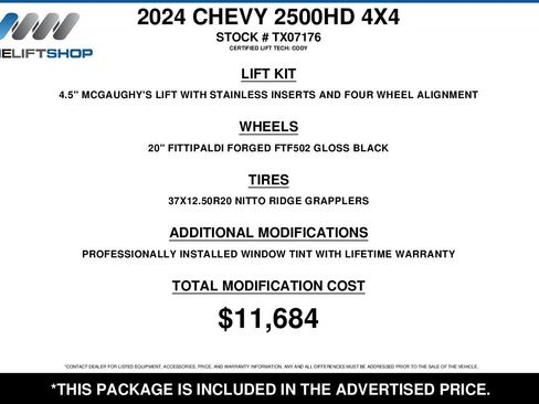 Used 2024 Chevrolet Silverado 2500 High Country w/ LPO, Dark Essentials Package image 2