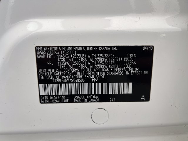 Used 2010 Toyota RAV4 4WD image 16