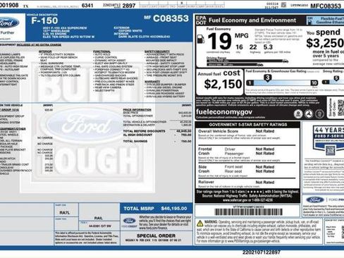 Used 2021 Ford F150 XL w/ Equipment Group 101A High AWD/4WD image 4