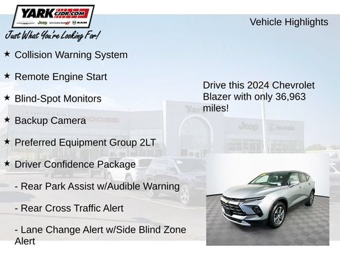 Used 2024 Chevrolet Blazer LT w/ Driver Confidence Package AWD/4WD image 7