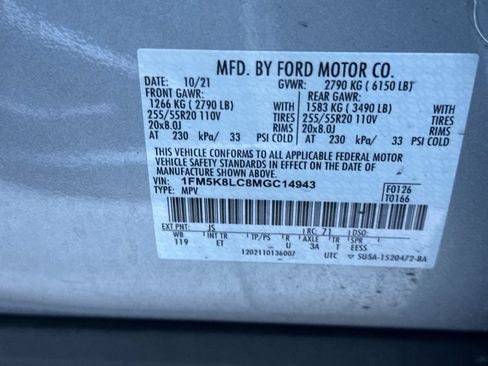 Used 2021 Ford Explorer King Ranch w/ Premium Technology Package AWD/4WD image 27