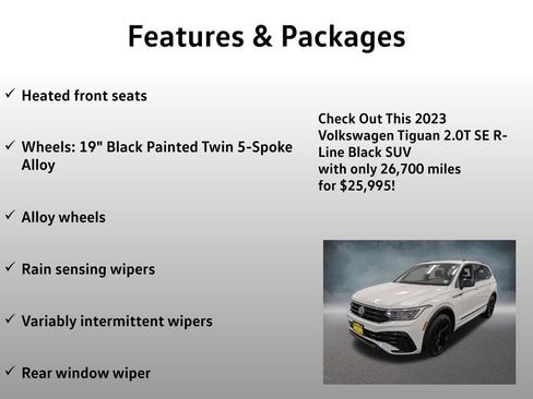 Used 2023 Volkswagen Tiguan SE R-Line AWD/4WD image 8