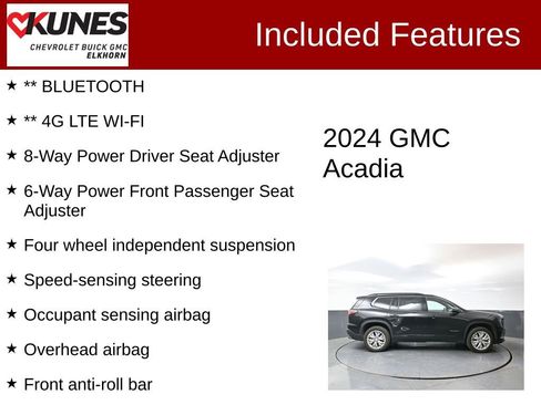 Used 2024 GMC Acadia Elevation AWD/4WD image 3