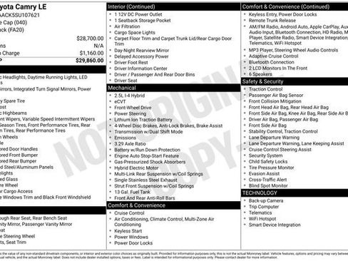 Certified 2025 Toyota Camry LE image 27