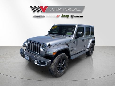 Used 2021 Jeep Wrangler Unlimited Sahara w/ Uconnect 4C Nav & Sound Group AWD/4WD image 1