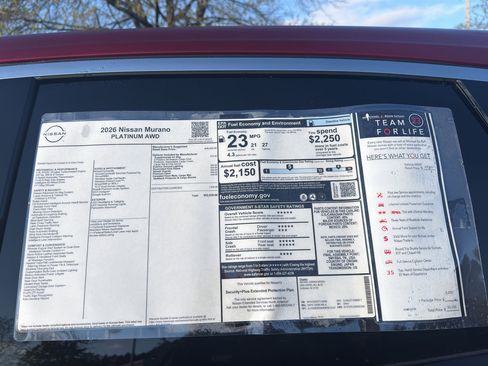 New 2026 Nissan Murano Platinum w/ Cargo Package image 12