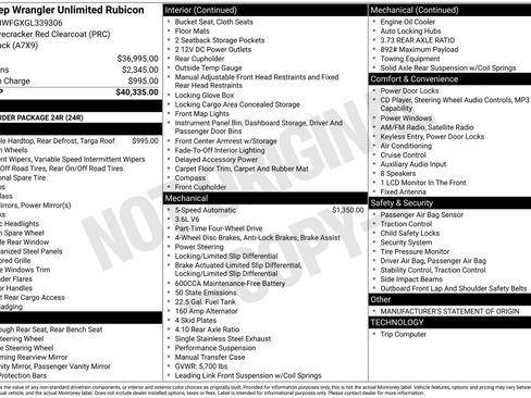 Used 2016 Jeep Wrangler Unlimited Rubicon AWD/4WD image 15