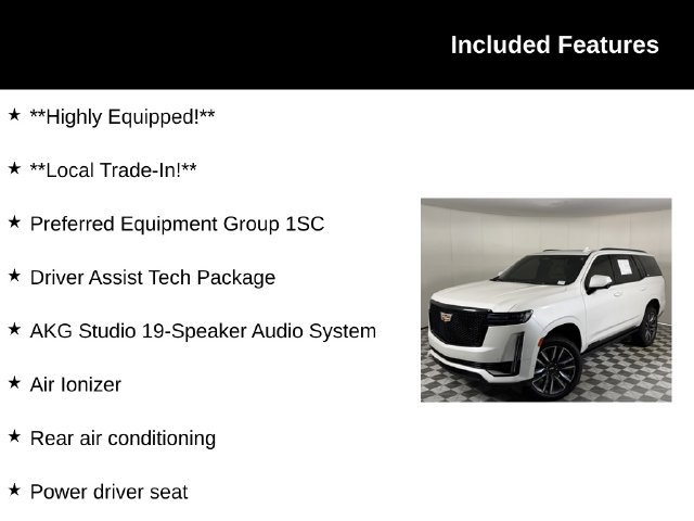 Used 2021 Cadillac Escalade Sport w/ Driver Assist Tech Package AWD/4WD image 4