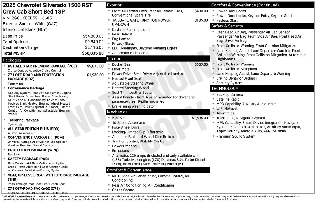 Used 2025 Chevrolet Silverado 1500 RST w/ RST All Star Premium Package AWD/4WD image 27