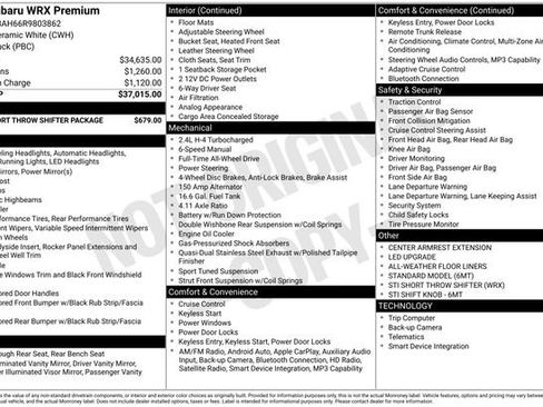 Used 2024 Subaru WRX Premium image 7