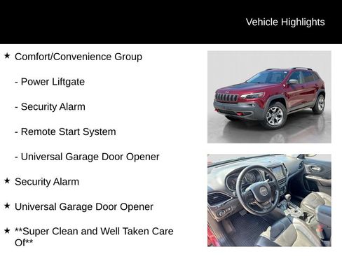 Used 2019 Jeep Cherokee Trailhawk w/ Comfort/Convenience Group AWD/4WD image 11