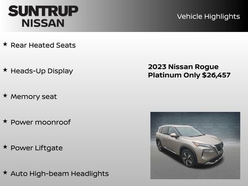 Certified 2023 Nissan Rogue Platinum w/ Platinum Premium Package AWD/4WD image 16
