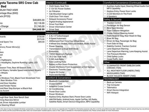 Used 2026 Toyota Tacoma SR5 AWD/4WD image 2