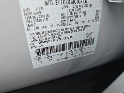 New 2026 Ford Explorer Tremor w/ Tremor Ultimate Package image 15