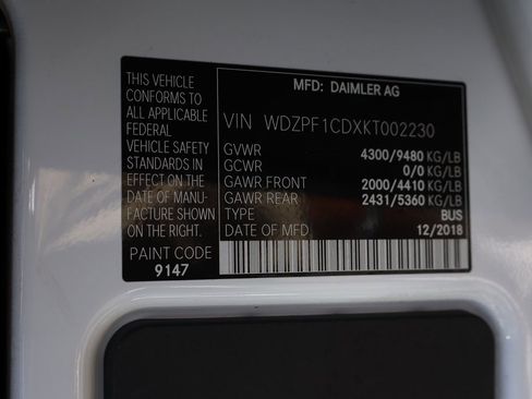 Used 2019 Mercedes-Benz Sprinter 2500 image 47