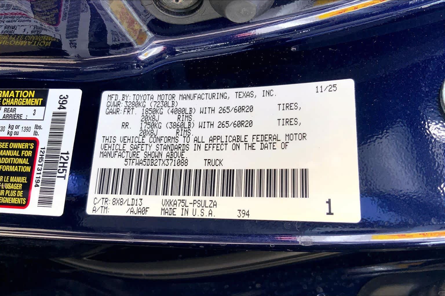 Certified 2026 Toyota Tundra Limited AWD/4WD image 33