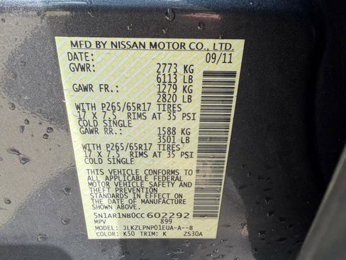 Used 2012 Nissan Pathfinder Silver AWD/4WD image 17