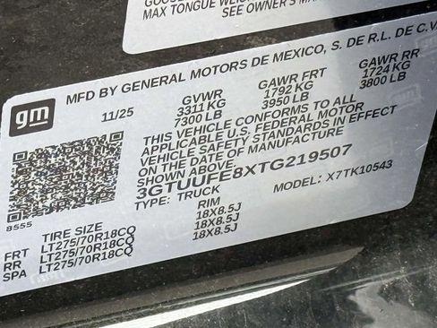 Used 2026 GMC Sierra 1500 AT4X AWD/4WD image 8