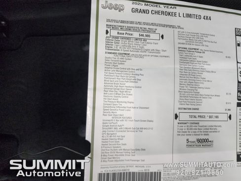 New 2025 Jeep Grand Cherokee L Limited w/ Luxury Tech Group II image 10