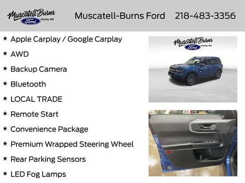 Used 2024 Ford Bronco Sport Big Bend w/ Convenience Package image 7